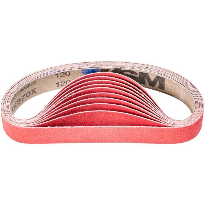 Schleifband - PFERD - Keramikkorn CO-COOL - Korngröße 120 - Bezeichnung BA 30/533 CO-COOL 120 - Maße (T x L) 30 x 533 mm - VE 20 Stück - Preis per