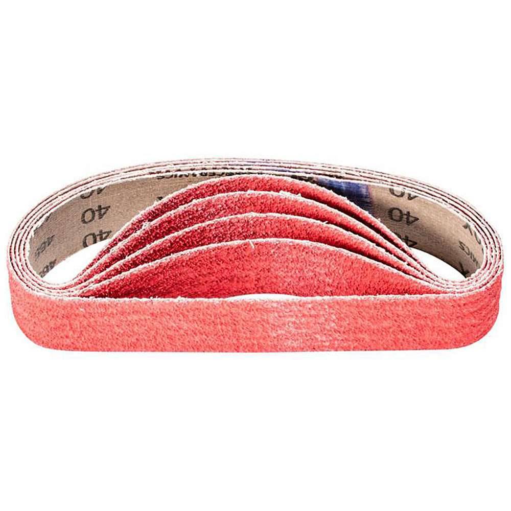 Schleifband - PFERD - Keramikkorn CO-COOL - Korngröße 40 - Bezeichnung BA 35/450 CO-COOL 40 - Maße (T x L) 35 x 450 mm - ISO 2976 - VE 20 Stück -