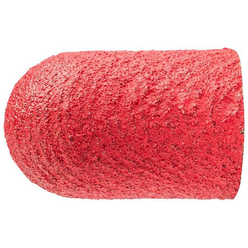 Schleifkappe - PFERD POLICAP® - Form C - mit Keramikkorn - für Edelstahl - Bezeichnung PC 1626 C CO-COOL 120 - Maße (D x T) 16 x 26 mm - Korngröß