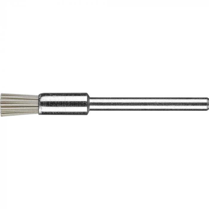 PFERD Pinselbürste PBU mit Schaft - Kunststoffbesatz Diamant (DIA) - gezopft - Außen-ø 5 mm - Besatzmaterial-ø 0,40 mm - VE 10 Stück - Preis per