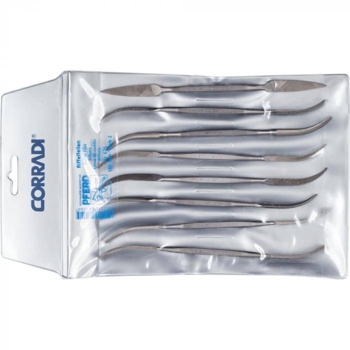 PFERD CORRADI-Riffelfeilen-Set 625 - Länge 180 mm - H2
