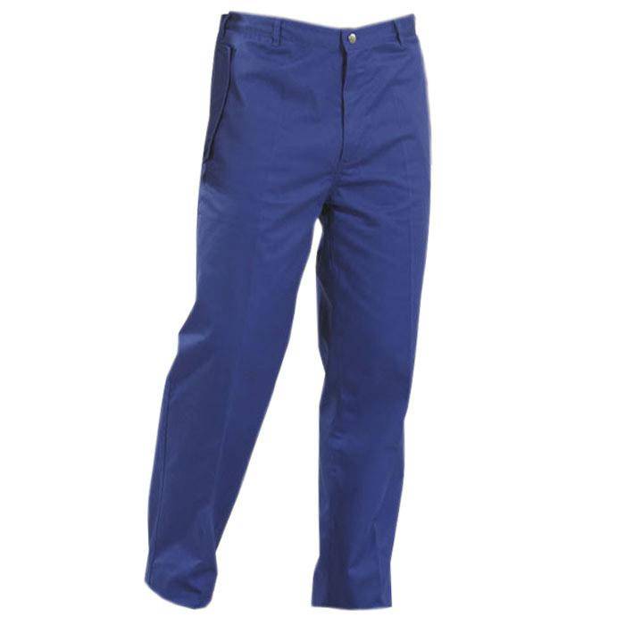 Bund-Hose - Gr. 60 - kornblau - Herren - 35/65% MG - 280 g/m² - "Food" - DIN 10524 - Gummizug im Bund