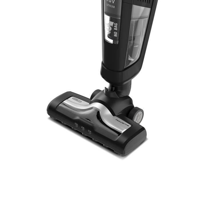 ROWENTA RH6735WH Dual Force 2in1 Akku-Staubsauger, Leicht, Integrierter Staubsauger, LED-Beleuchtung, 45 min Autonomie, Fugendüse