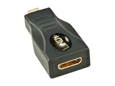 HDMI-Buchse-zu-Buchse-Adapter mit schwarzem Gehäuse und sichtbarem „HDMI