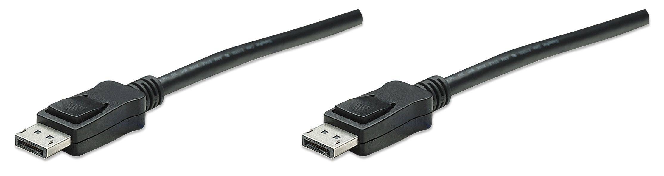 Manhattan DisplayPort Kabel St/St 3.0m geschirmt schwarz