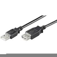 Goobay 69903 - 1,8 m - USB A - USB A - 2.0 - Männlich/Weiblich - Schwarz