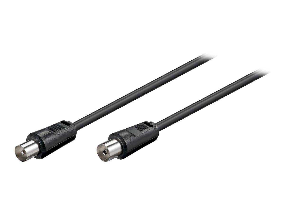 Goobay Antennenkabel Koax 20m schwarz, bulk