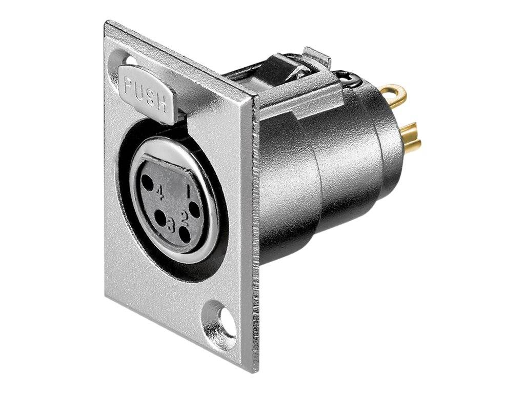 Wentronic goobay - Audio-Stecker - 4-poliges XLR weiblich