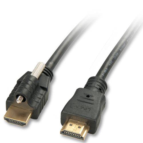 Lindy HDMI Kabel mit Ethernet & Steckerschloss Typ A/A 10m