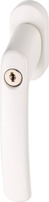 Fenstergriff FG200 W AB208 Alu.weiß abschl.ABUS