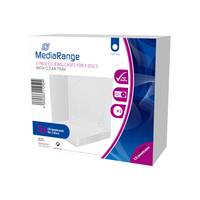 MediaRange BOX31-T-2, Schmuckschatulle, 2 Disks, Transparent, Kunststoff, 120 mm, 140 mm