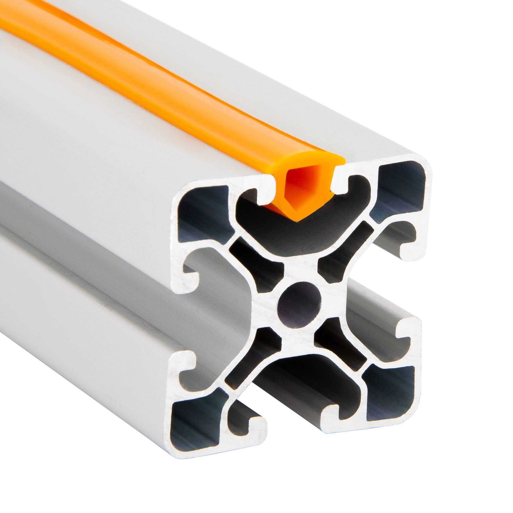 SCHMIDT systemprofile 10m Gummiband Orange Nut 8 T-Nut Gummi-Leiste Abdeckprofil Schutzprofil Aluprofil-Zubehör