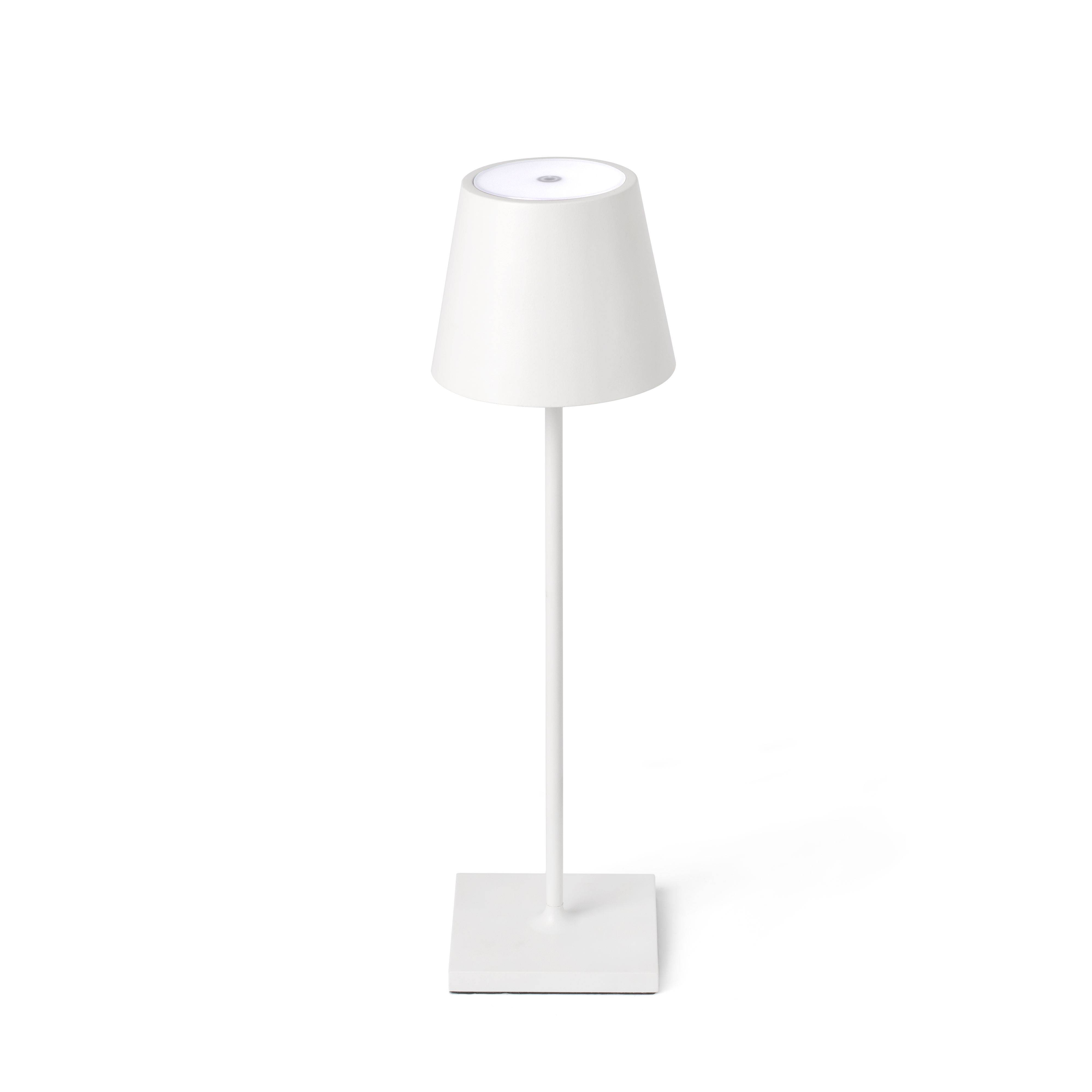 Tragbare LED Außen Tischlampe Toc Weiß