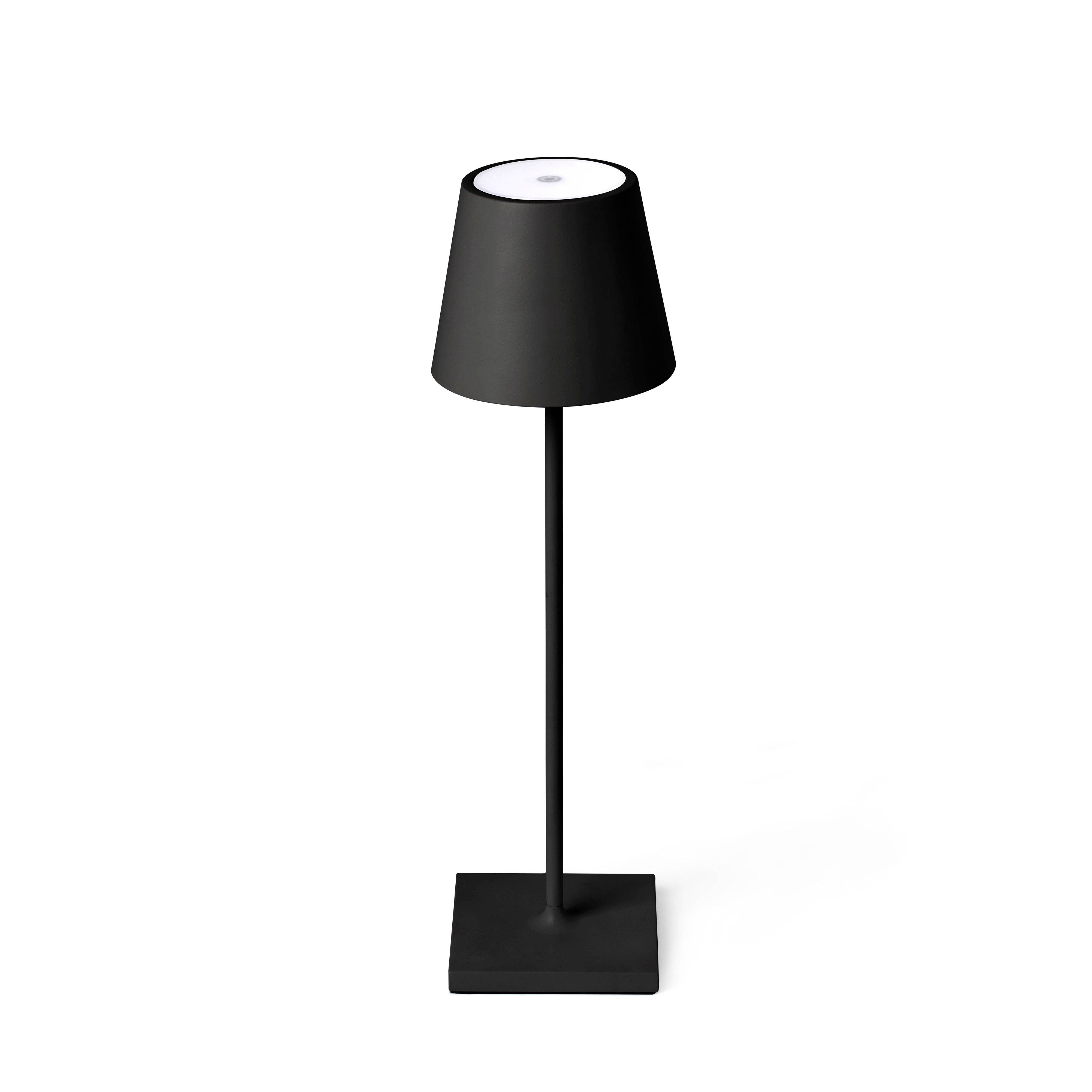 Tragbare LED Außen Tischlampe Toc Schwarz