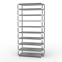 Intirilife Faltschrank 170x58x28 cm in RABEN SCHWARZ - mit Reißverschluss Stoffschrank Kleiderschrank Schuhregal mit 9 Ablagefächern - Camping Steck Intirilife Faltschrank 170x58x28 cm in RABEN SCHWARZ - mit Reißverschluss Stoffschrank Kleiderschrank Schuhregal mit 9 Ablagefächern - Camping Steck