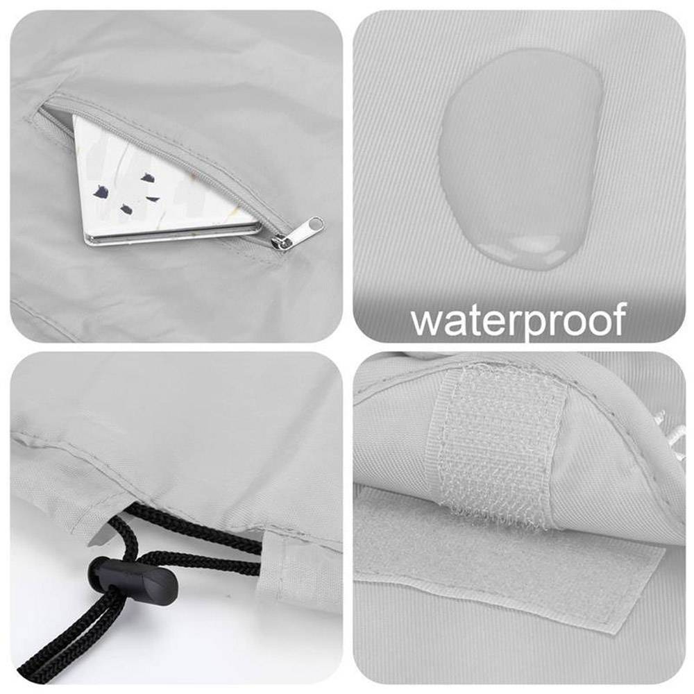Intirilife Kosmetiktasche in HELL GRAU – Runder One Step Kulturbeutel mit Kordelzug zum Zusammenziehen mit 2 inneren Reißverschlussfächern ideal