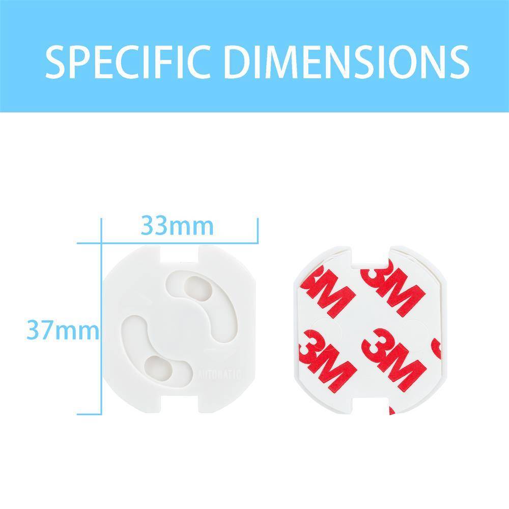 Intirilife Klebe Steckdosen Abdeckung in WEISS – 20er Set Steckdosenschutz zum Kleben mit Drehmechanik für besseren Schutz – Steckdosensicherung