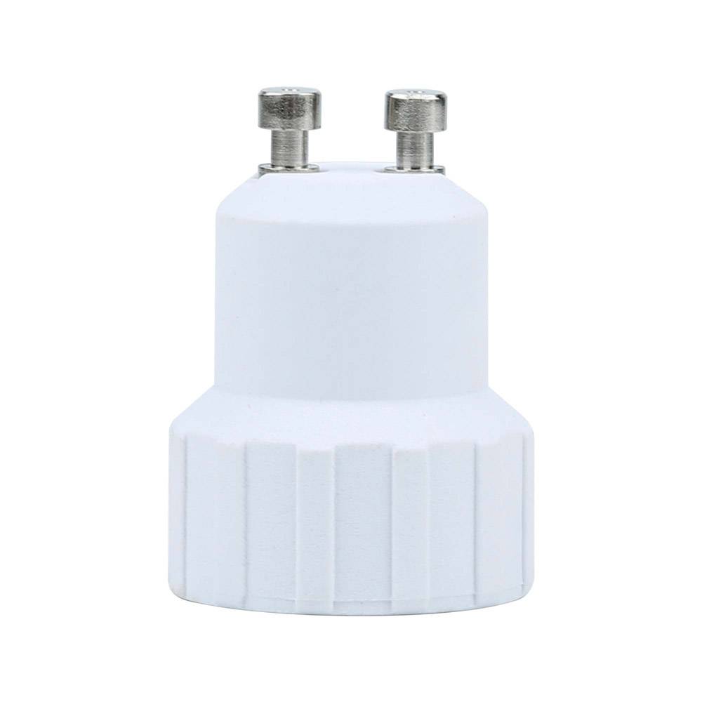 Intirilife GU10 auf E14 Lampensockel Adapter in WEISS – 4x Lampenadapter zum Umformatieren von GU10 auf E14 – 4er Set Konverter für Lampenfassung