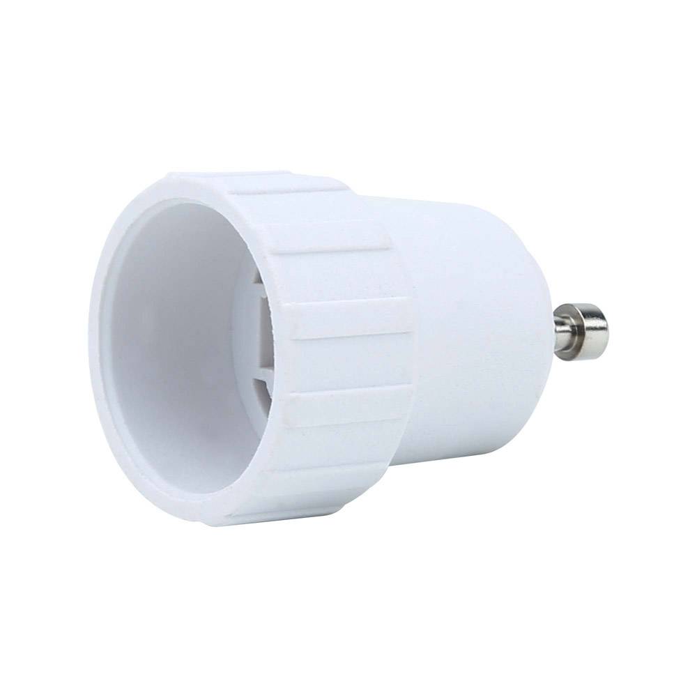 Intirilife GU10 auf E14 Lampensockel Adapter in WEISS – 4x Lampenadapter zum Umformatieren von GU10 auf E14 – 4er Set Konverter für Lampenfassung