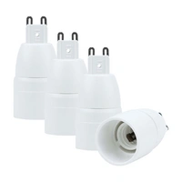 Intirilife G9 auf E14 Lampensockel Adapter in WEISS – 4x Lampenadapter zum Umformatieren von G9 auf E14 – 4er Set Konverter für Lampenfassung fü Intirilife G9 auf E14 Lampensockel Adapter in WEISS – 4x Lampenadapter zum Umformatieren von G9 auf E14 – 4er Set Konverter für Lampenfassung fü