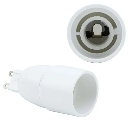 Intirilife G9 auf E14 Lampensockel Adapter in WEISS – 4x Lampenadapter zum Umformatieren von G9 auf E14 – 4er Set Konverter für Lampenfassung fü Intirilife G9 auf E14 Lampensockel Adapter in WEISS – 4x Lampenadapter zum Umformatieren von G9 auf E14 – 4er Set Konverter für Lampenfassung fü