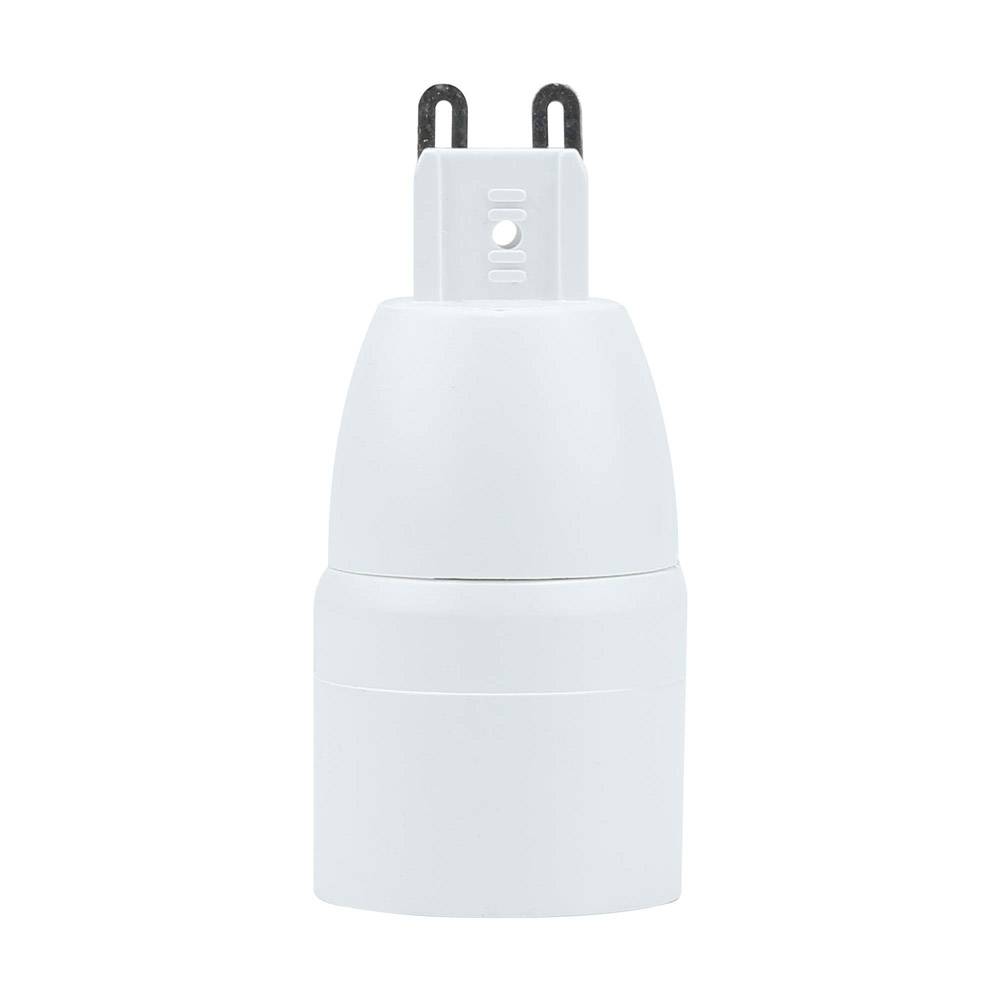 Intirilife G9 auf E14 Lampensockel Adapter in WEISS – 4x Lampenadapter zum Umformatieren von G9 auf E14 – 4er Set Konverter für Lampenfassung fü