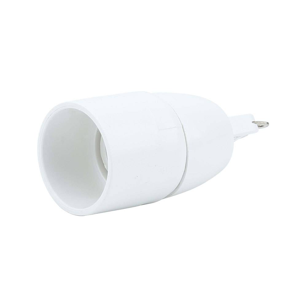 Intirilife G9 auf E14 Lampensockel Adapter in WEISS – 4x Lampenadapter zum Umformatieren von G9 auf E14 – 4er Set Konverter für Lampenfassung fü
