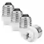 Intirilife E27 auf G9 Lampensockel Adapter in WEISS – 4x Lampenadapter zum Umformatieren von E27 auf G9 – 4er Set Konverter für Lampenfassung fü Intirilife E27 auf G9 Lampensockel Adapter in WEISS – 4x Lampenadapter zum Umformatieren von E27 auf G9 – 4er Set Konverter für Lampenfassung fü