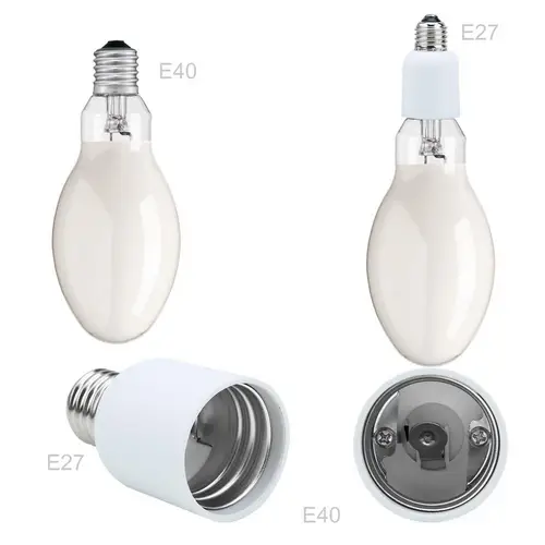 Intirilife E27 auf E40 Lampensockel Adapter in WEISS – 4x Lampenadapter zum Umformatieren von E27 auf E40 – 4er Set Konverter für Lampenfassung f Intirilife E27 auf E40 Lampensockel Adapter in WEISS – 4x Lampenadapter zum Umformatieren von E27 auf E40 – 4er Set Konverter für Lampenfassung f