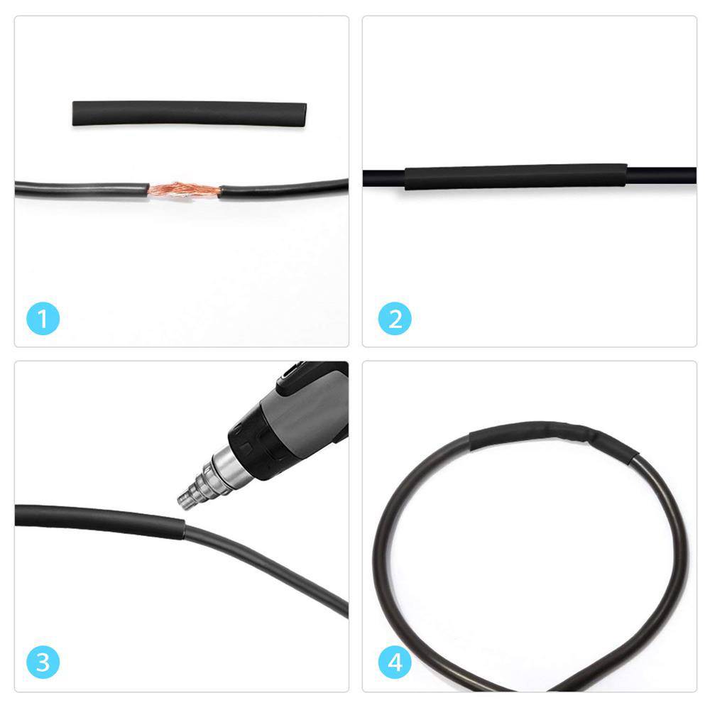 Intirilife 560er Box Lötverbinder in 12 GRÖßEN – 560 teiliges Flammwidriges Schrumpfschlauch Set in verschiedenen Größen – Koffer mit Lötmuf