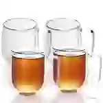 Intirilife 4x Doppelwandiges Thermo Glas Set in 250 ml – Thermoglas Thermogläser Mundgeblasen isoliert Latte Macchiato Teeglas Kaffeeglas Spülmasc Intirilife 4x Doppelwandiges Thermo Glas Set in 250 ml – Thermoglas Thermogläser Mundgeblasen isoliert Latte Macchiato Teeglas Kaffeeglas Spülmasc