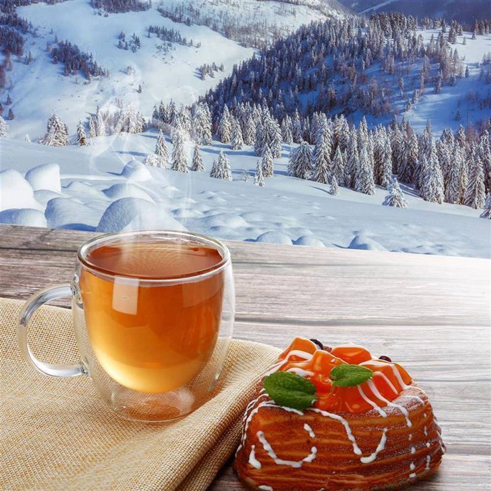 Intirilife 2x Doppelwandiges Thermo Glas Set in 100 - 200ml – Thermoglas Thermogläser Mundgeblasen isoliert Latte Macchiato Espressoglas Teeglas Ka