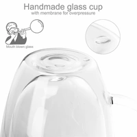 Intirilife 2x Doppelwandiges Thermo Glas Set in 300 - 400ml – Thermoglas Thermogläser Mundgeblasen isoliert Latte Macchiato Teeglas Kaffeeglas Spü Intirilife 2x Doppelwandiges Thermo Glas Set in 300 - 400ml – Thermoglas Thermogläser Mundgeblasen isoliert Latte Macchiato Teeglas Kaffeeglas Spü