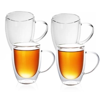 Intirilife 4x Doppelwandiges Thermo Glas Set in 300 - 400ml – Thermoglas Thermogläser Mundgeblasen isoliert Latte Macchiato Teeglas Kaffeeglas Spü Intirilife 4x Doppelwandiges Thermo Glas Set in 300 - 400ml – Thermoglas Thermogläser Mundgeblasen isoliert Latte Macchiato Teeglas Kaffeeglas Spü