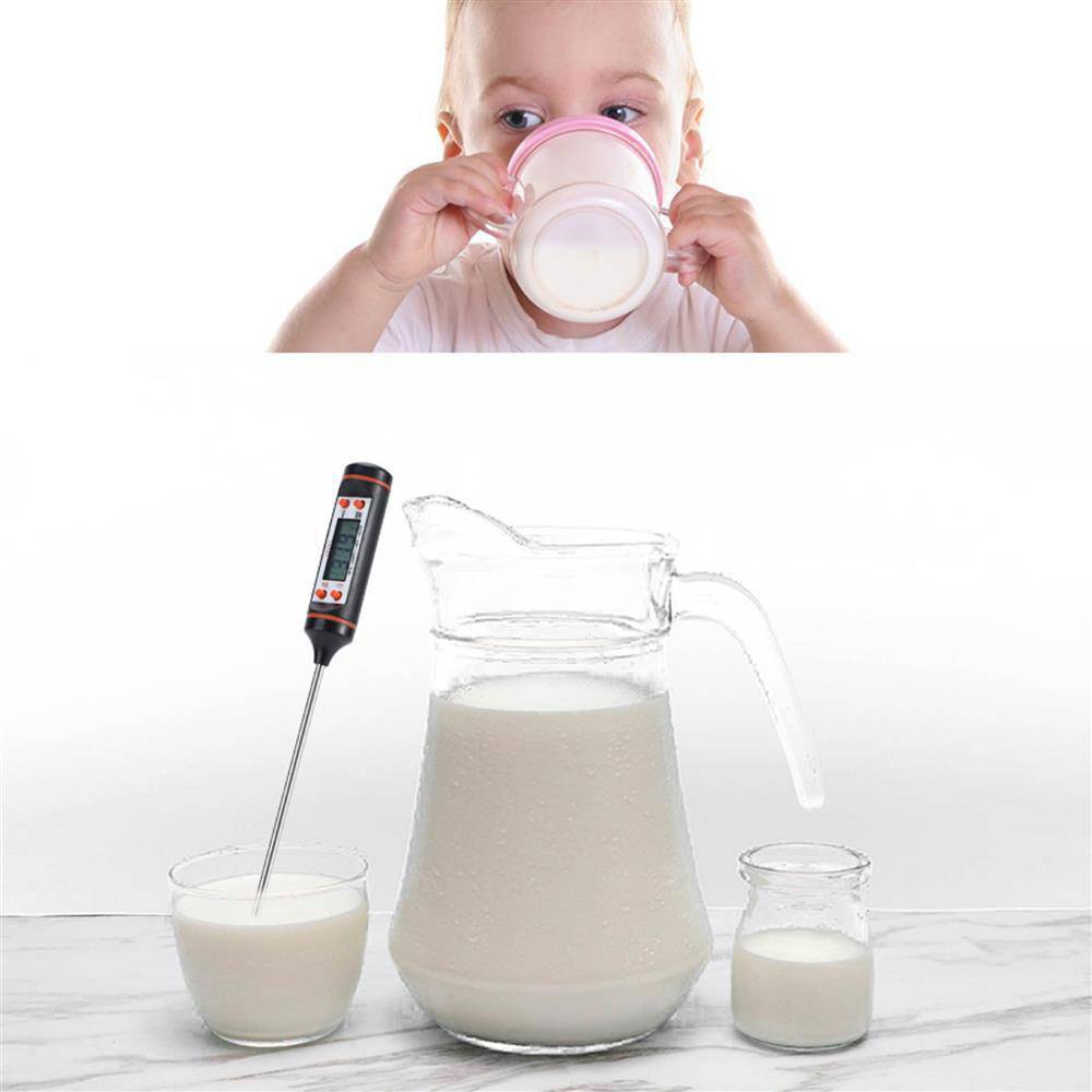 Intirilife Thermometer in SCHWARZ – Elektronisches Thermometer zum Messen von Temperaturen – Digitales Temperaturmessgerät