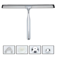 Intirilife Fensterabzieher in SILBER – Scheibenwischer mit Saugnapf Halterung ohne Bohren aus Edelstahl und Zinklegierung – Perfekt geeignet für Intirilife Fensterabzieher in SILBER – Scheibenwischer mit Saugnapf Halterung ohne Bohren aus Edelstahl und Zinklegierung – Perfekt geeignet für