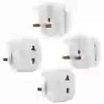 Intirilife 4x Steckdosen Adapter in WEISS – 4er Set UK Typ G auf USA Typ A Steckdosen Stromadapter Reisestecker für z.B. Amerika, Japan, Kanada, Th Intirilife 4x Steckdosen Adapter in WEISS – 4er Set UK Typ G auf USA Typ A Steckdosen Stromadapter Reisestecker für z.B. Amerika, Japan, Kanada, Th