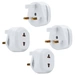 Intirilife 4x Steckdosen Adapter in WEISS – 4er Set UK Typ G auf USA Typ A Steckdosen Stromadapter Reisestecker für z.B. Amerika, Japan, Kanada, Th Intirilife 4x Steckdosen Adapter in WEISS – 4er Set UK Typ G auf USA Typ A Steckdosen Stromadapter Reisestecker für z.B. Amerika, Japan, Kanada, Th