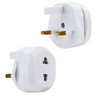 Intirilife 4x Steckdosen Adapter in WEISS – 4er Set UK Typ G auf USA Typ A Steckdosen Stromadapter Reisestecker für z.B. Amerika, Japan, Kanada, Th Intirilife 4x Steckdosen Adapter in WEISS – 4er Set UK Typ G auf USA Typ A Steckdosen Stromadapter Reisestecker für z.B. Amerika, Japan, Kanada, Th
