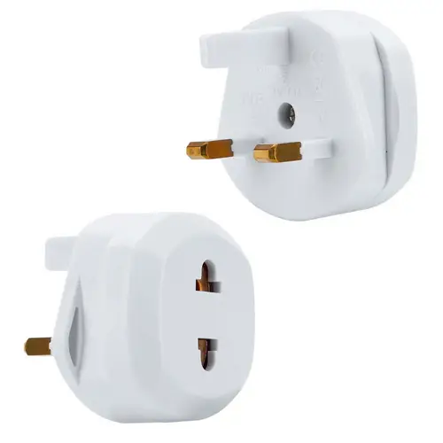 Intirilife 4x Steckdosen Adapter in WEISS – 4er Set UK Typ G auf USA Typ A Steckdosen Stromadapter Reisestecker für z.B. Amerika, Japan, Kanada, Th Intirilife 4x Steckdosen Adapter in WEISS – 4er Set UK Typ G auf USA Typ A Steckdosen Stromadapter Reisestecker für z.B. Amerika, Japan, Kanada, Th