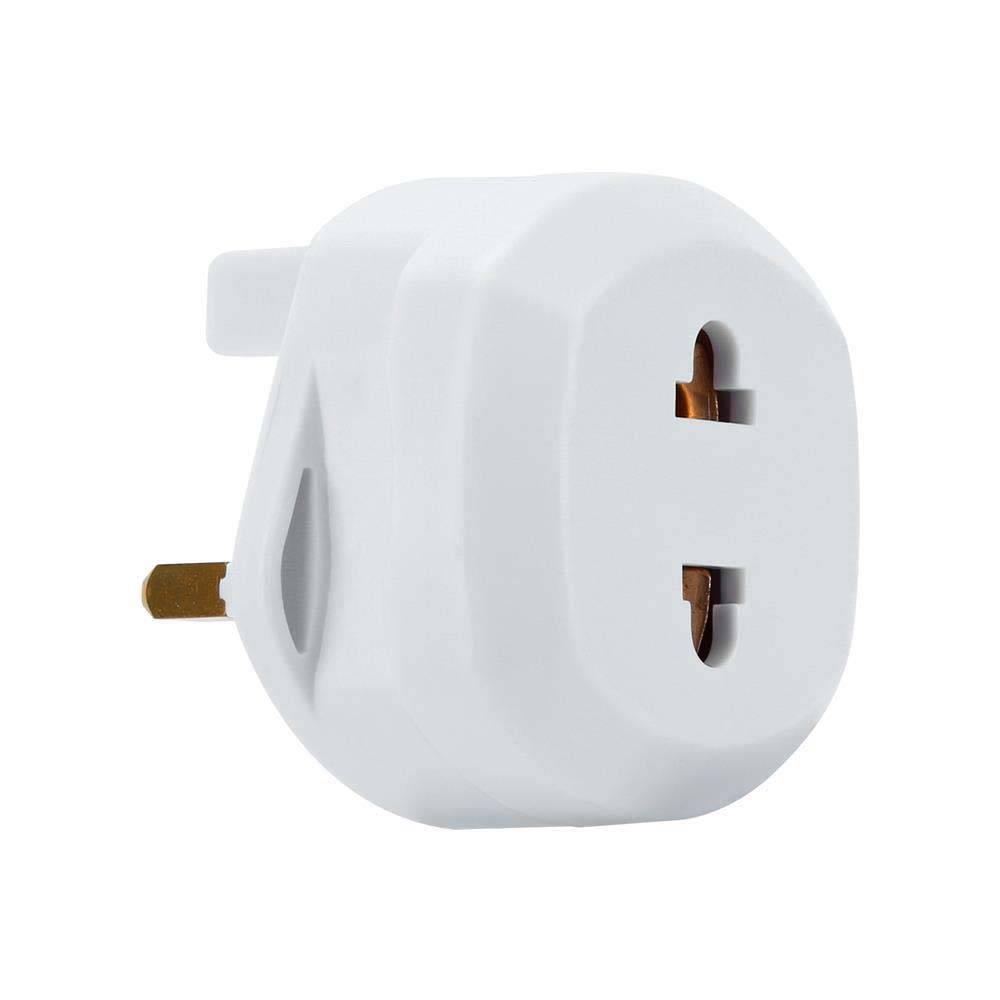 Intirilife 4x Steckdosen Adapter in WEISS – 4er Set UK Typ G auf USA Typ A Steckdosen Stromadapter Reisestecker für z.B. Amerika, Japan, Kanada, Th