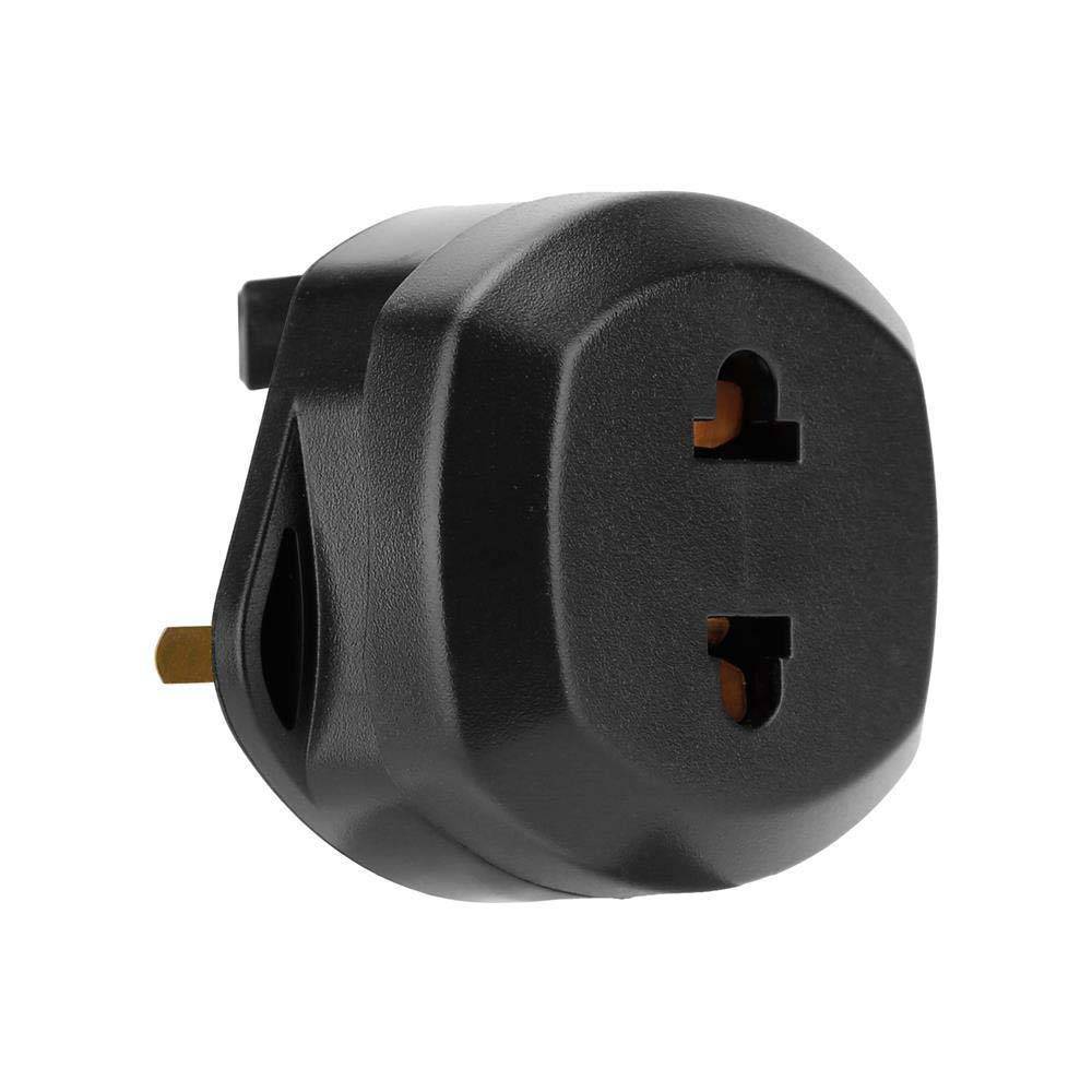 Intirilife 4x Steckdosen Adapter in SCHWARZ – 4er Set UK Typ G auf USA Typ A Steckdosen Stromadapter Reisestecker für z.B. Amerika, Japan, Kanada