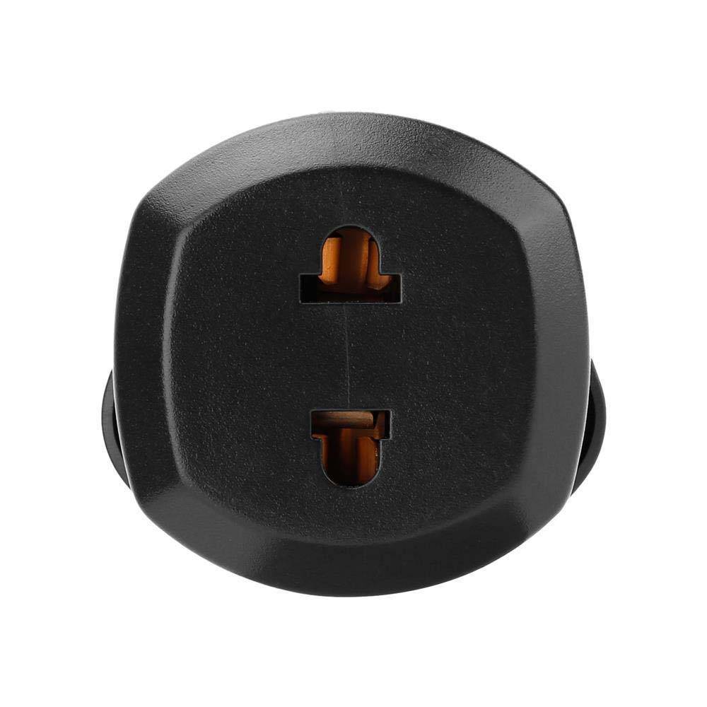 Intirilife 4x Steckdosen Adapter in SCHWARZ – 4er Set UK Typ G auf USA Typ A Steckdosen Stromadapter Reisestecker für z.B. Amerika, Japan, Kanada
