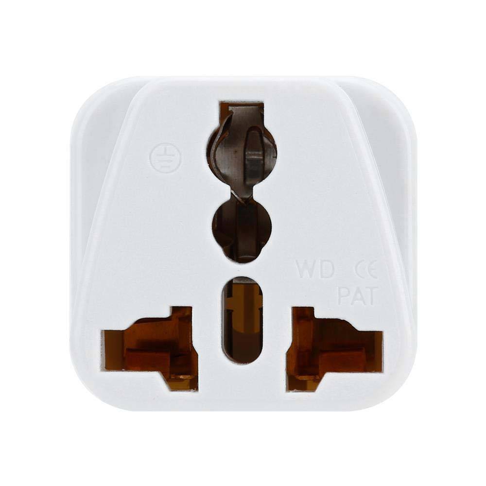 Intirilife 4x Steckdosen Adapter in WEISS – 4er Set UK Typ G Steckdosen Stromadapter Reisestecker für z.B. Deutschland, Italien, Spanien, Frankrei