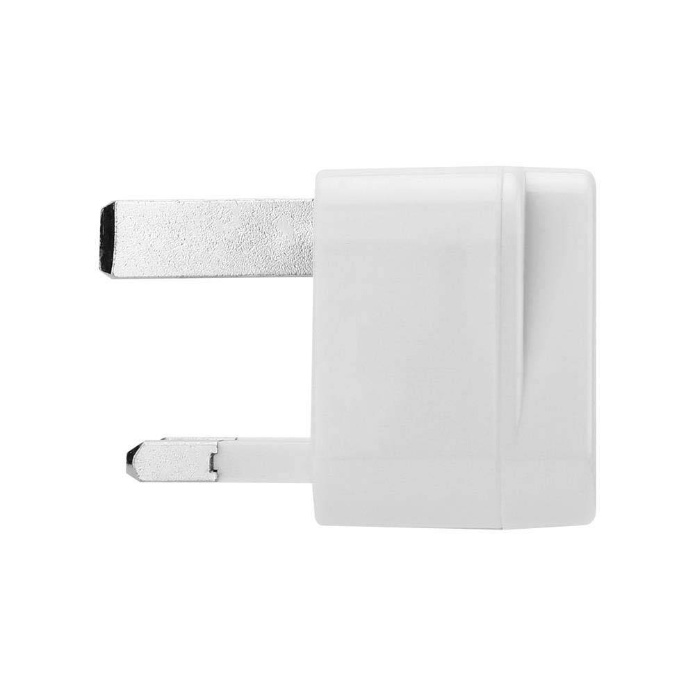 Intirilife 4x Steckdosen Adapter in WEISS – 4er Set UK Typ G Steckdosen Stromadapter Reisestecker für z.B. Deutschland, Italien, Spanien, Frankrei