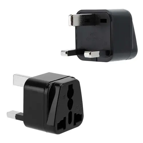 Intirilife 4x Steckdosen Adapter in SCHWARZ – 4er Set UK Typ G Steckdosen Stromadapter Reisestecker für z.B. Deutschland, Italien, Spanien, Frankr Intirilife 4x Steckdosen Adapter in SCHWARZ – 4er Set UK Typ G Steckdosen Stromadapter Reisestecker für z.B. Deutschland, Italien, Spanien, Frankr