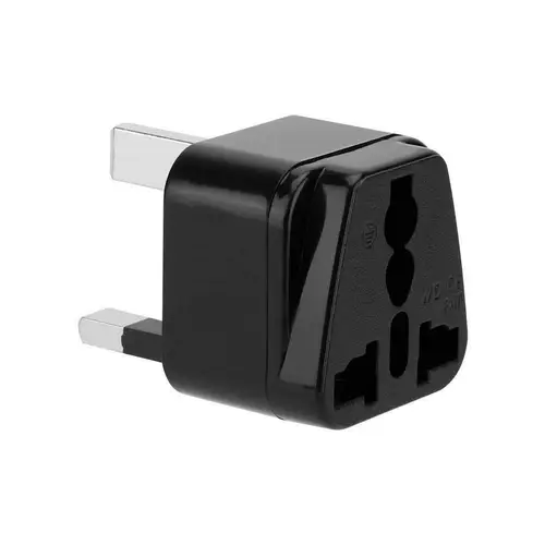 Intirilife 4x Steckdosen Adapter in SCHWARZ – 4er Set UK Typ G Steckdosen Stromadapter Reisestecker für z.B. Deutschland, Italien, Spanien, Frankr Intirilife 4x Steckdosen Adapter in SCHWARZ – 4er Set UK Typ G Steckdosen Stromadapter Reisestecker für z.B. Deutschland, Italien, Spanien, Frankr