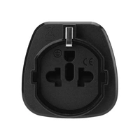 Intirilife 4x Steckdosen Adapter in SCHWARZ – 4er Set Typ B auf EU Schuko Steckdosen Stromadapter Reisestecker für z.B. Amerika, Japan, Kanada, Tha Intirilife 4x Steckdosen Adapter in SCHWARZ – 4er Set Typ B auf EU Schuko Steckdosen Stromadapter Reisestecker für z.B. Amerika, Japan, Kanada, Tha