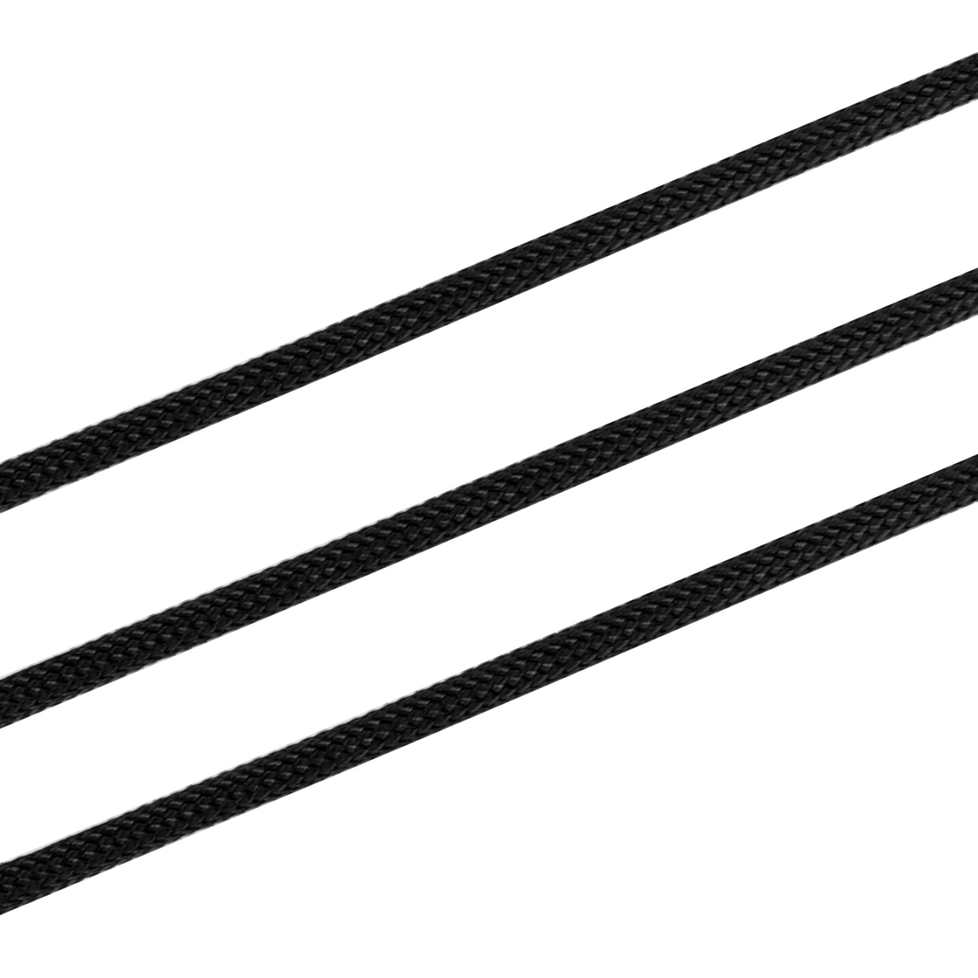 Intirilife 31m Nylon Outdoor Seil in SCHWARZ – Garten Seil 31 Meter lang und 4 mm dick – Paracord Seil Schnur reißfest und robust mit 7 Kernfäde