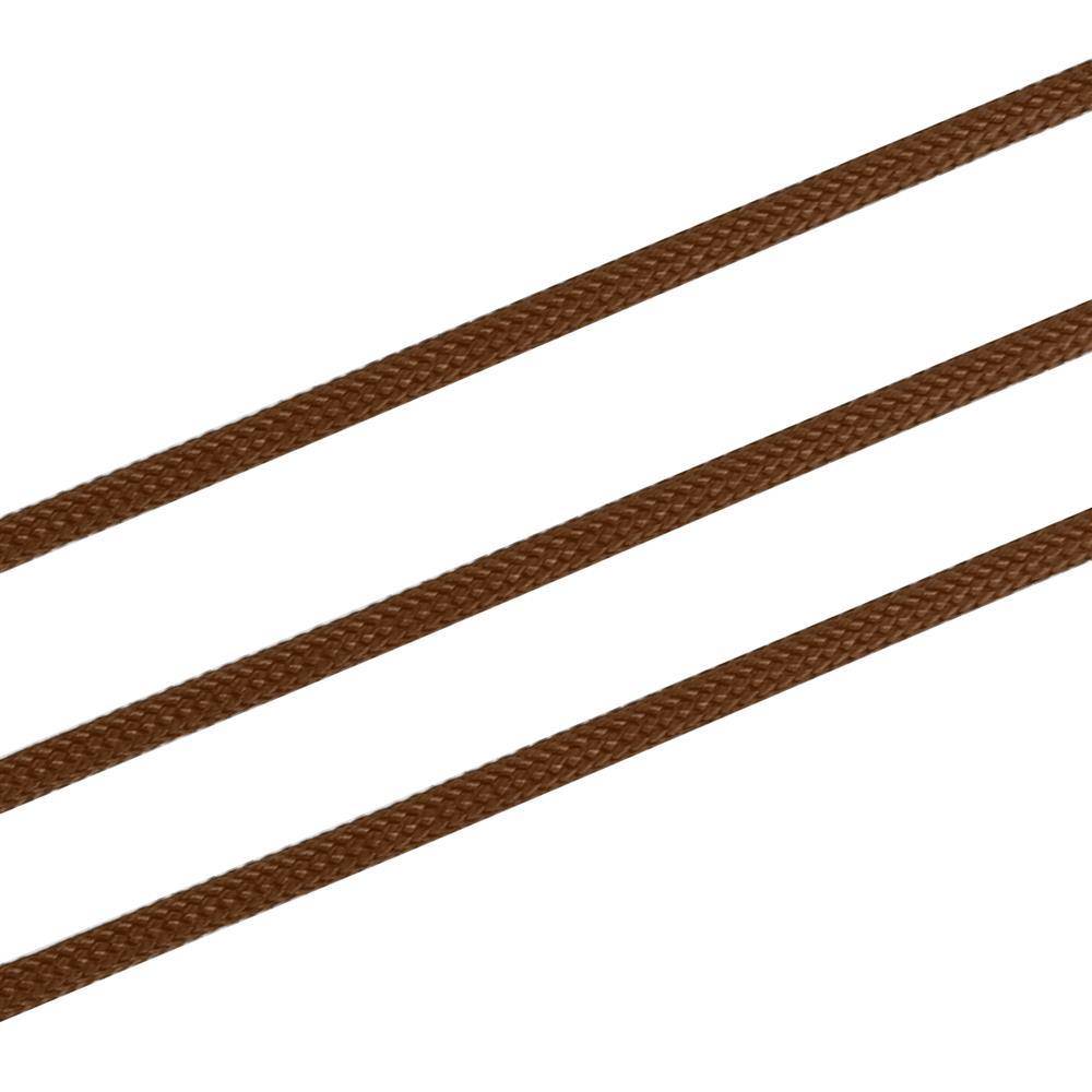 Intirilife 31m Nylon Outdoor Seil in BRAUN – Garten Seil 31 Meter lang und 4 mm dick – Paracord Seil Schnur reißfest und robust mit 7 Kernfäden